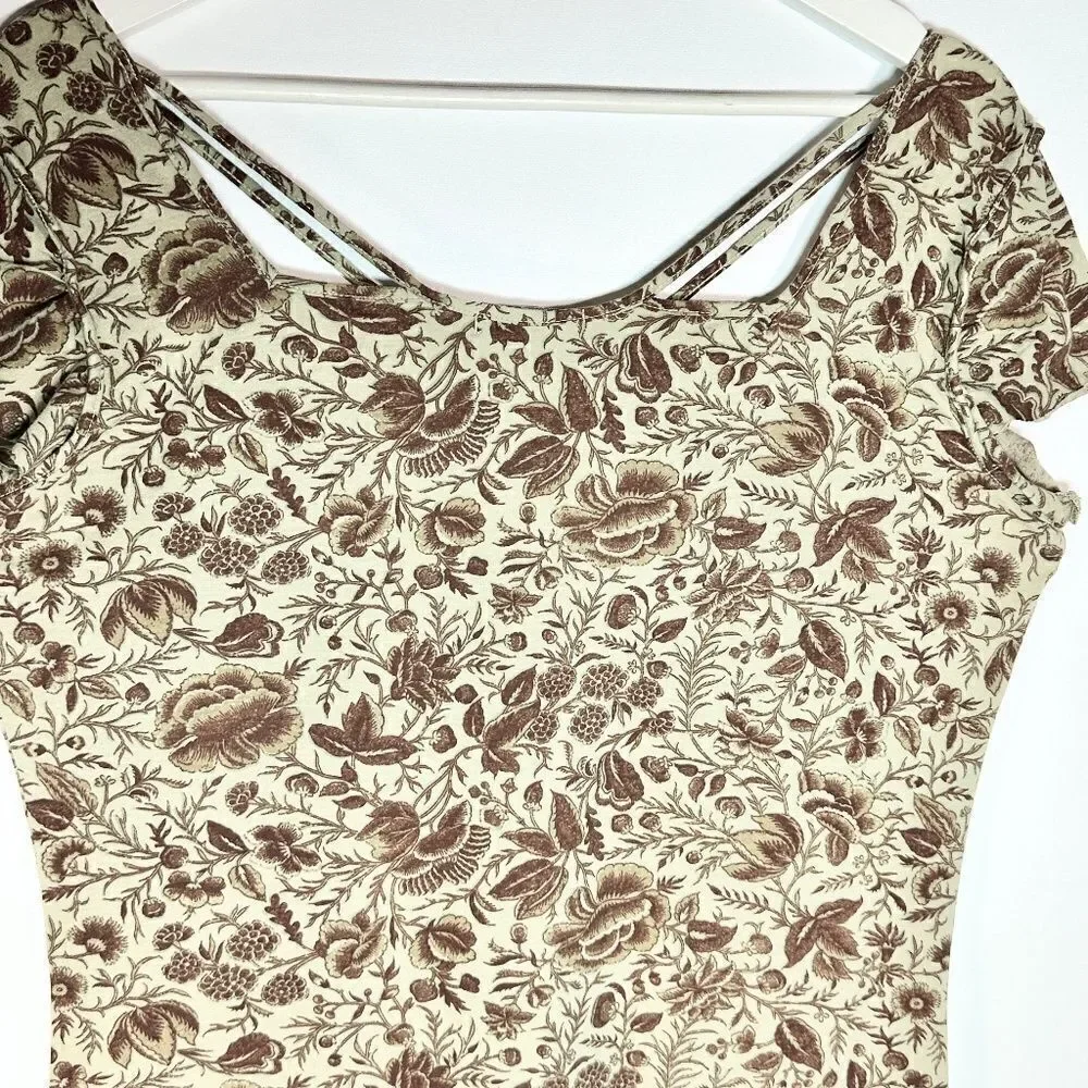 CITY LIGHTS® — Vintage Floral Print TOP — Large